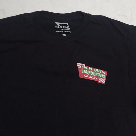 IN-N-OUT Burger T-Shirt Medium Black Graphic Tee 2023 QUALITY-N-SPEED CALIFORNIA - Picture 6 of 11